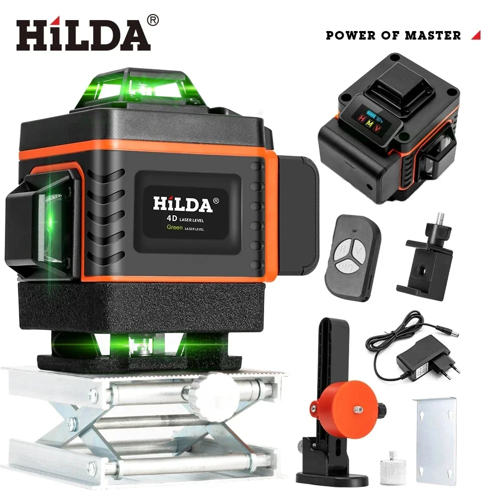 Laser Level Rotary - HILDA 16/12 líneas 4D nivel láser