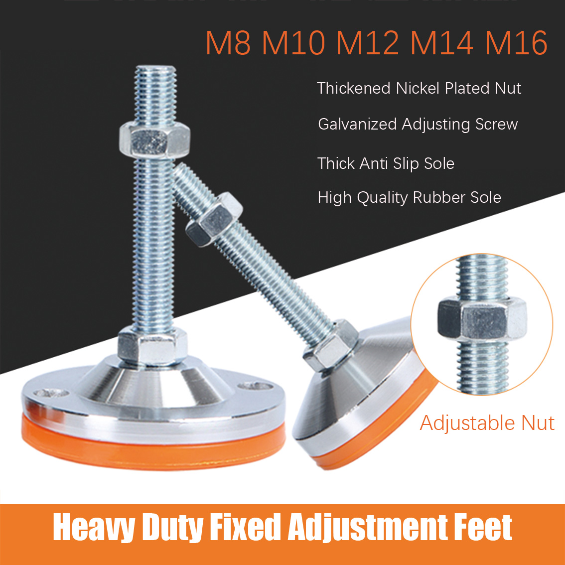 Heavy Equipment Operator - 1 Uds tornillo de pie ajustable