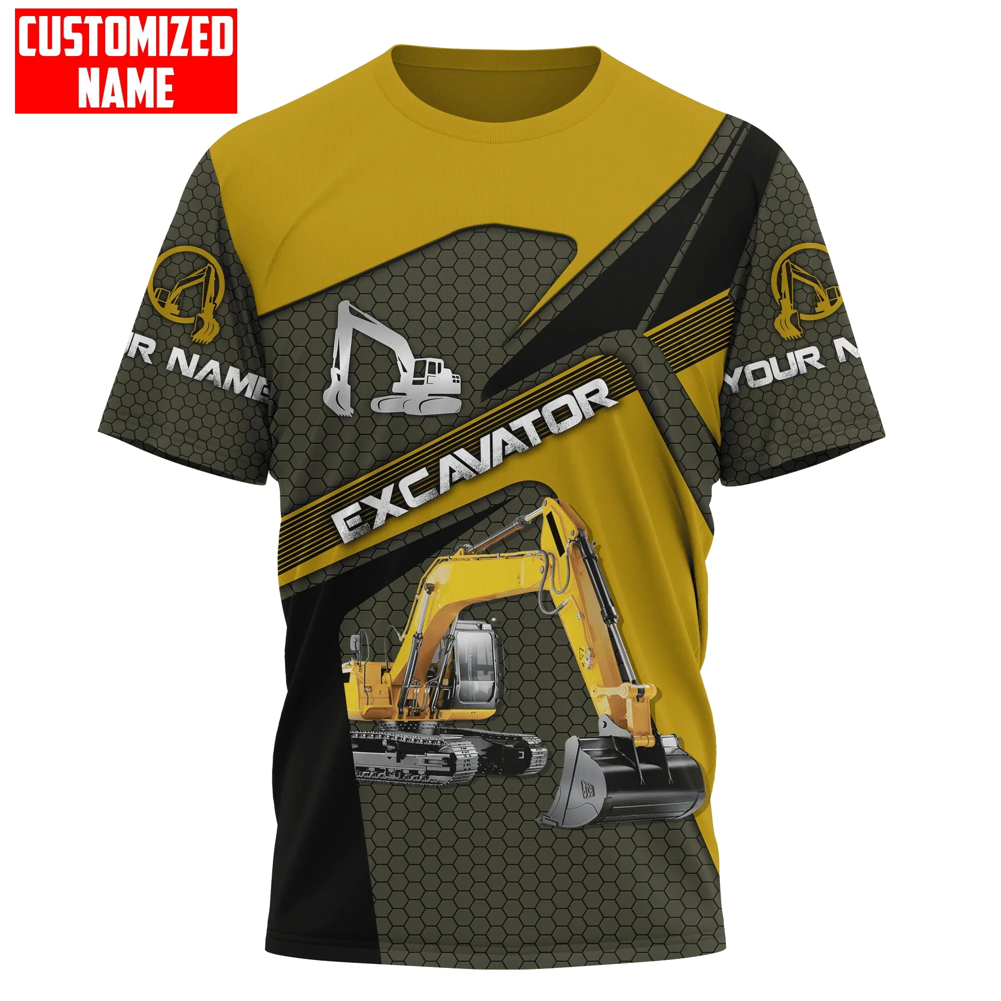Heavy Equipment Names - Nombre personalizado excavadora equipo pesado 3D
