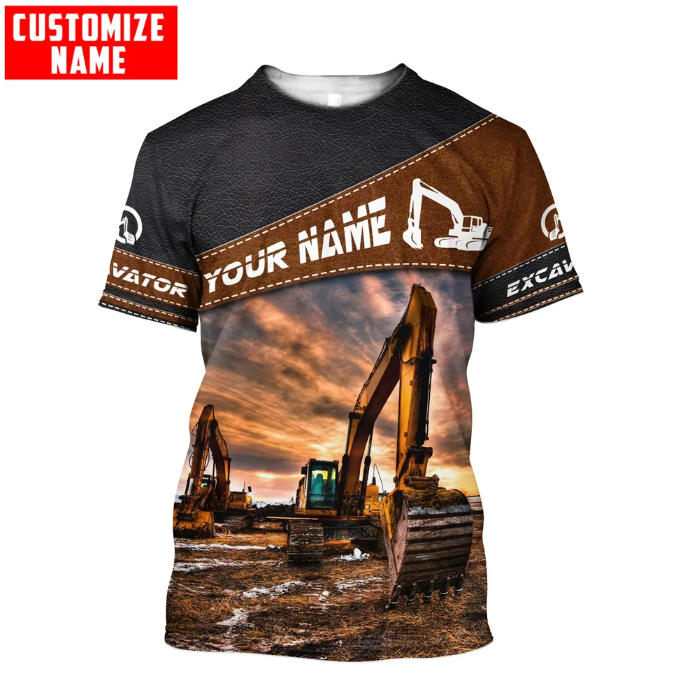 Heavy Equipment Names - Nombre personalizado excavadora equipo pesado 3D