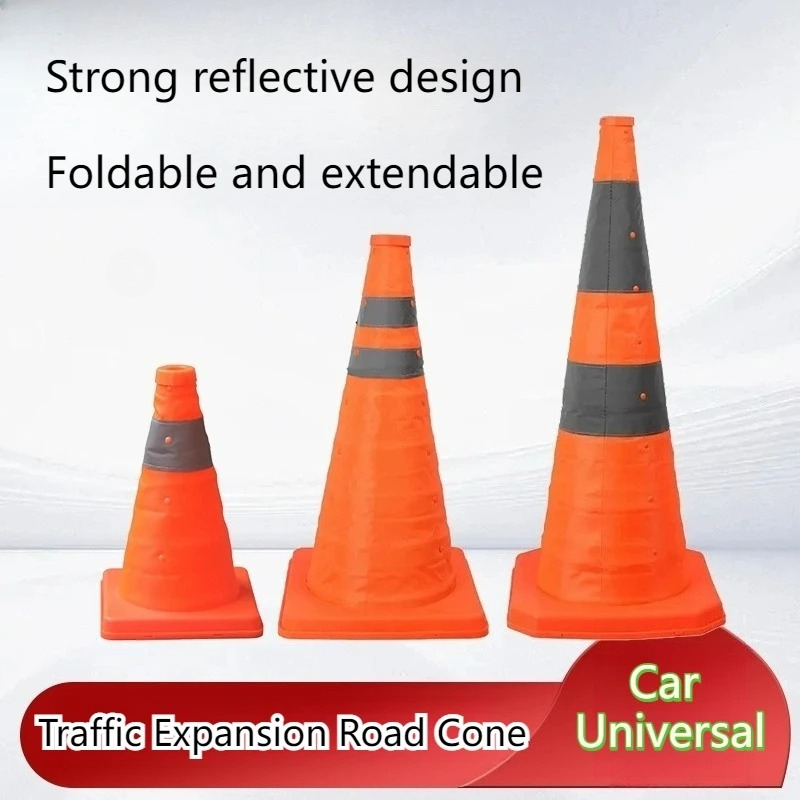 Road Traffic Cone - Cono de Seguridad Reflectante Plegable para