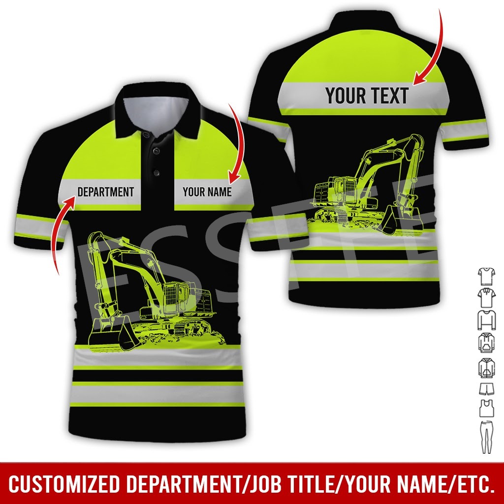 Heavy Equipment Operator - Camiseta de manga corta con nombre