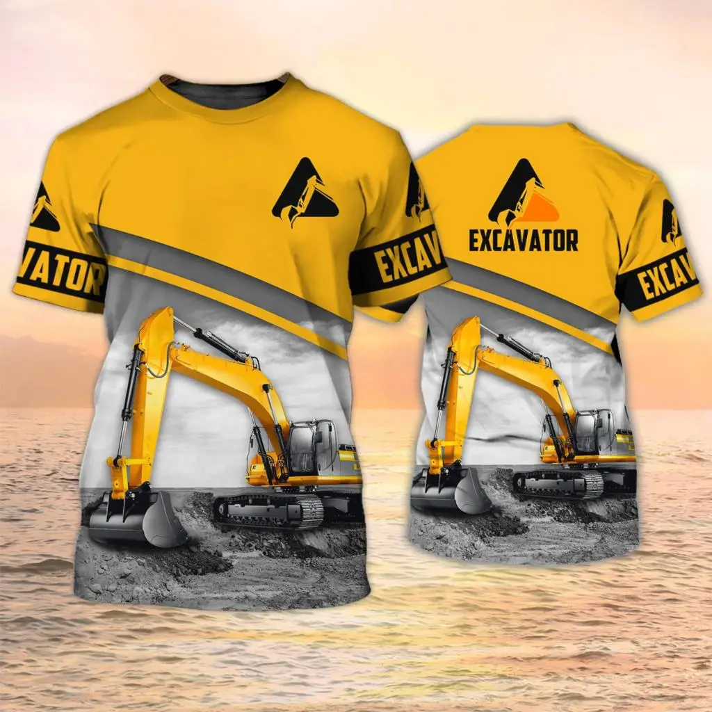 Heavy Equipment Operator - Camisetas de Excavadora con Estampado 3D