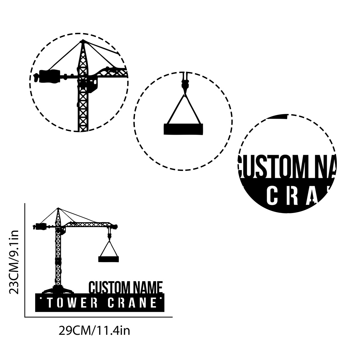 Grúa de torre personalizada, p - Heavy Equipment Names reseña y precio