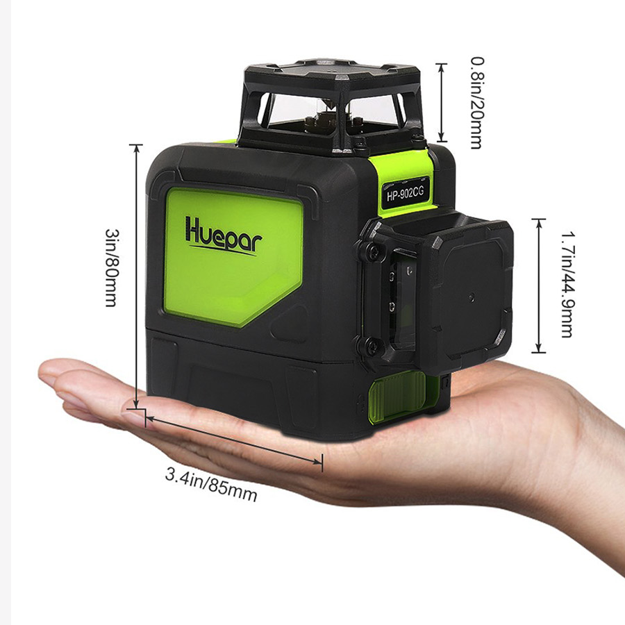 Huepar-Nivel láser 902CG 360,  - Laser Level Rotary reseña y precio