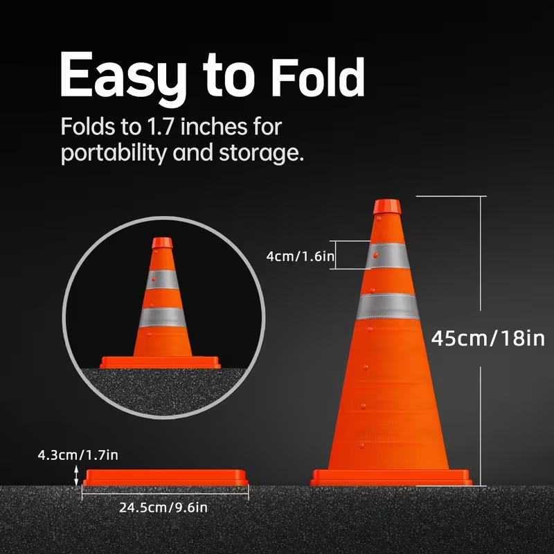 Conos de tráfico telescópicos  - Road Traffic Cone reseña y precio