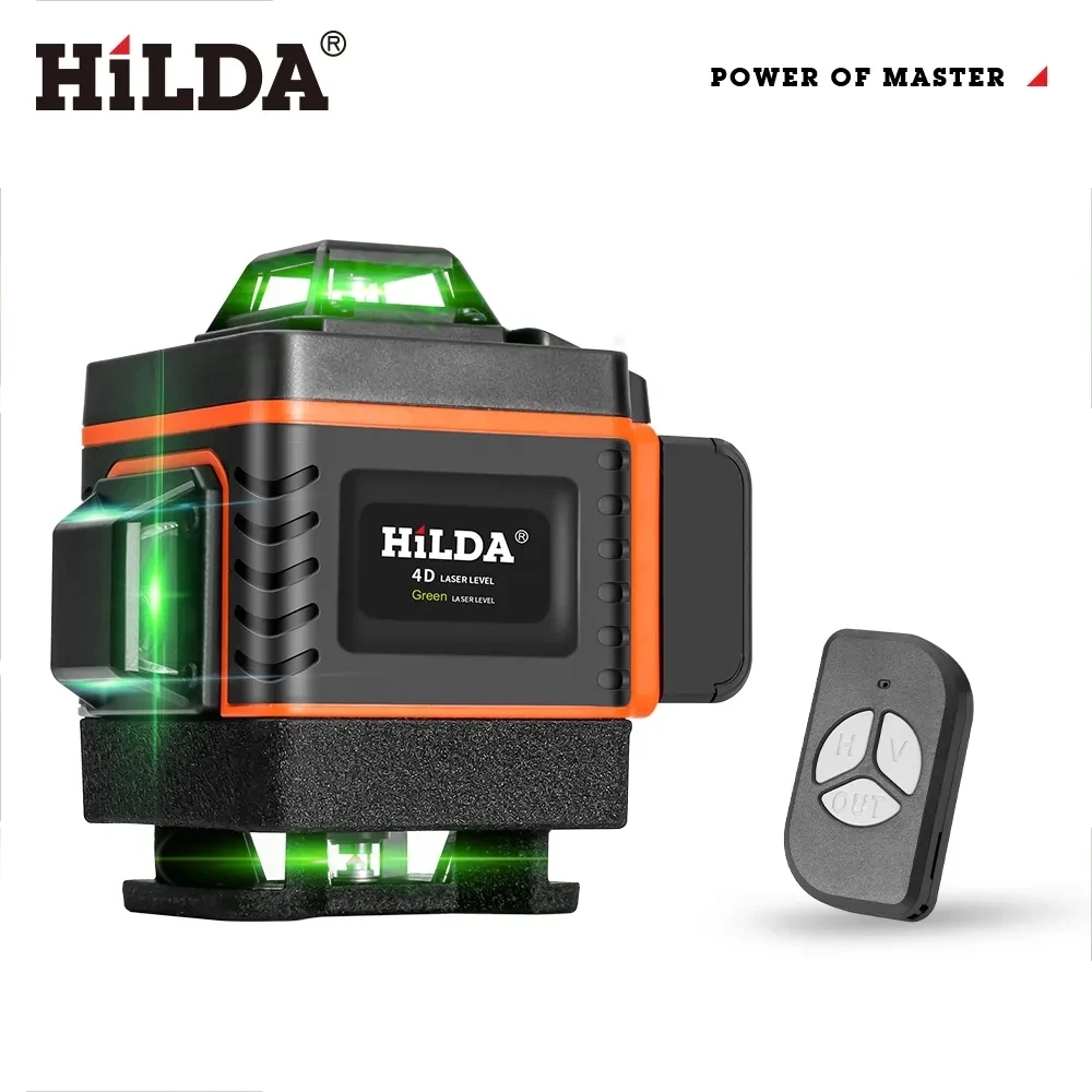 HILDA 16/12 líneas 4D nivel lá - Laser Level Rotary reseña y precio