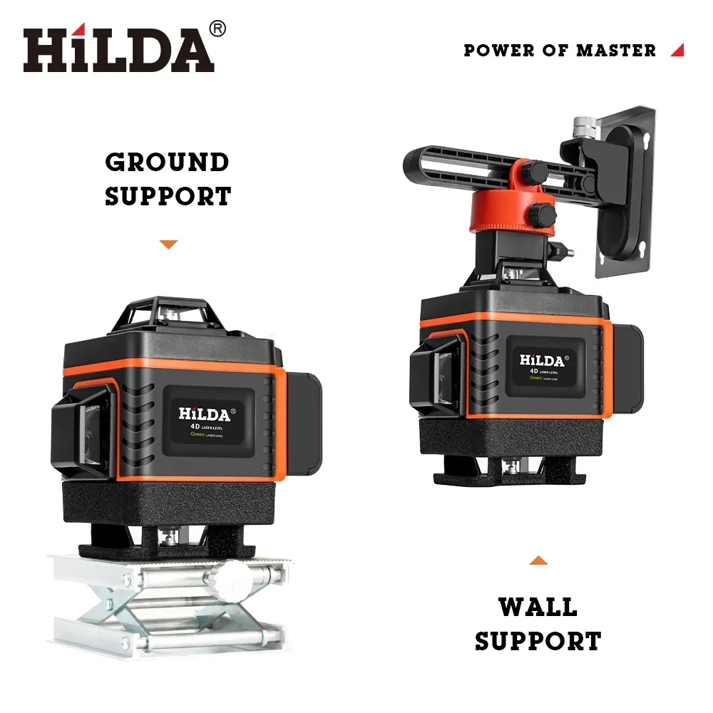 HILDA 16/12 líneas 4D nivel lá - Laser Level Rotary reseña y precio