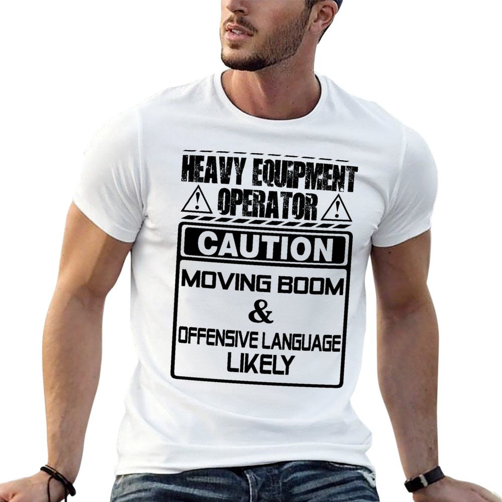 Camiseta con estampado de oper - Heavy Equipment Operator reseña y precio