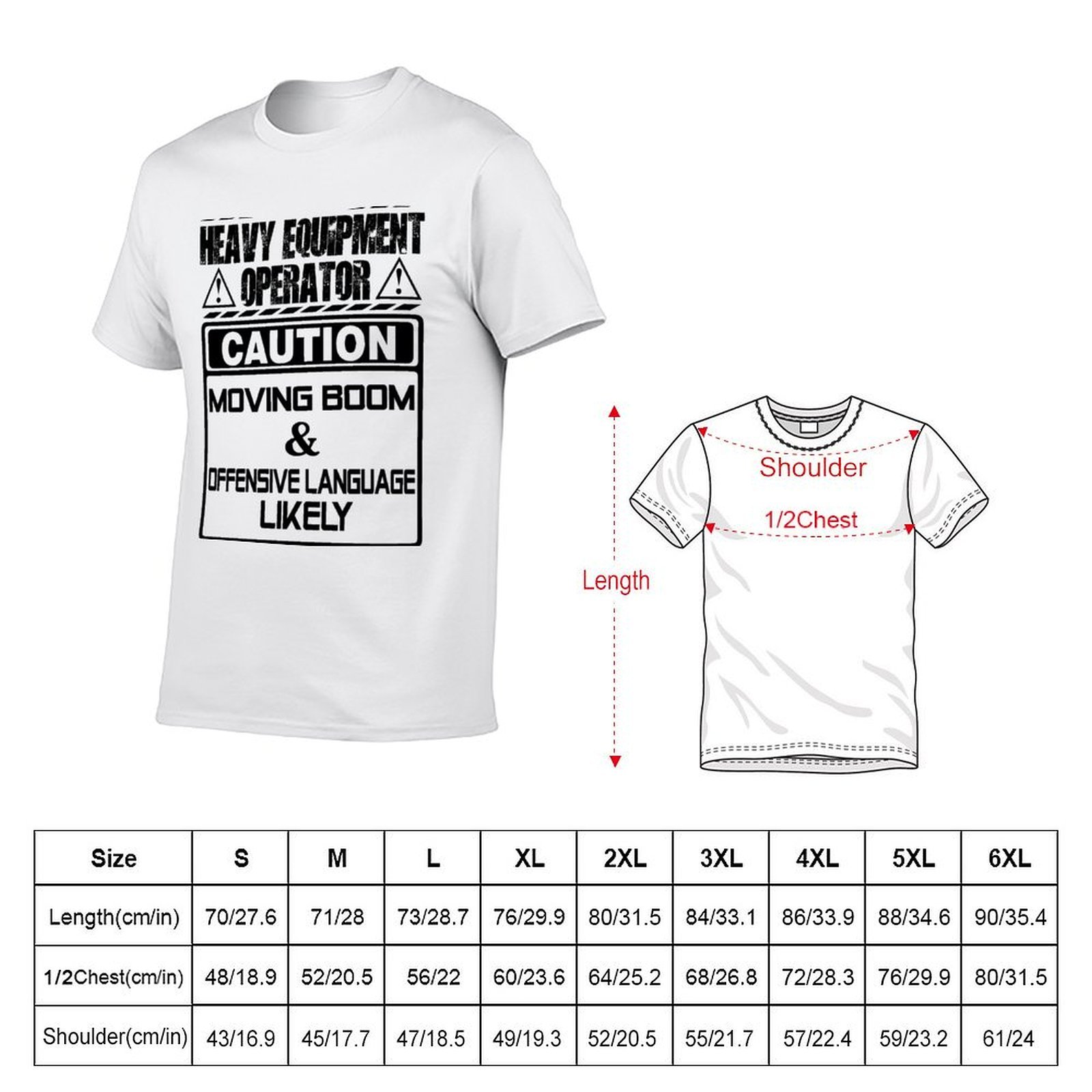 Camiseta con estampado de oper - Heavy Equipment Operator reseña y precio
