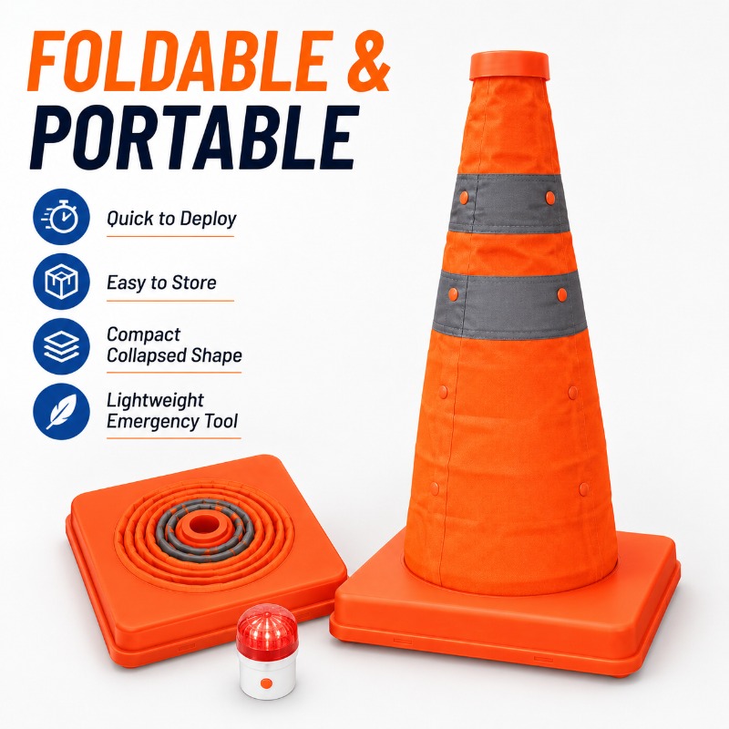 Cono de Tráfico Plegable Portá - Road Traffic Cone reseña y precio