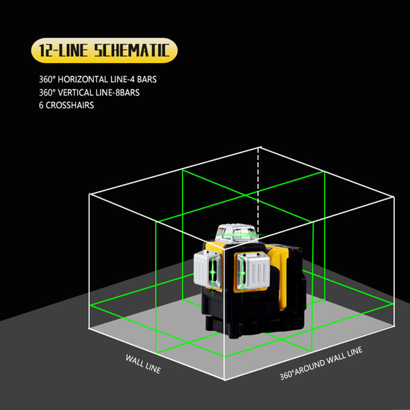 Nivel Láser de 12 Líneas para  - Laser Level Rotary reseña y precio