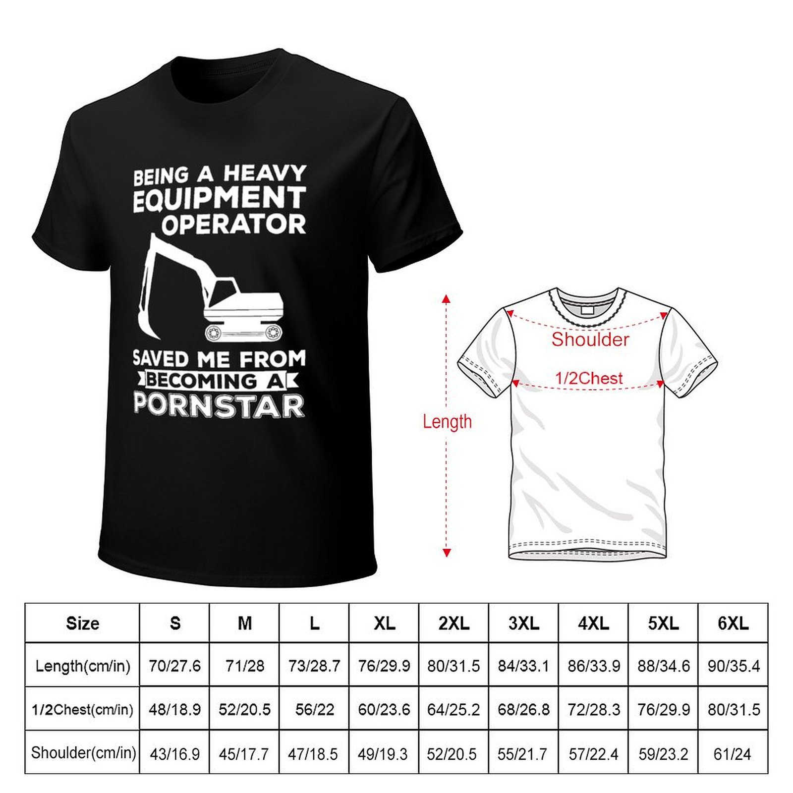 Camiseta de manga corta inform - Heavy Equipment Operator reseña y precio