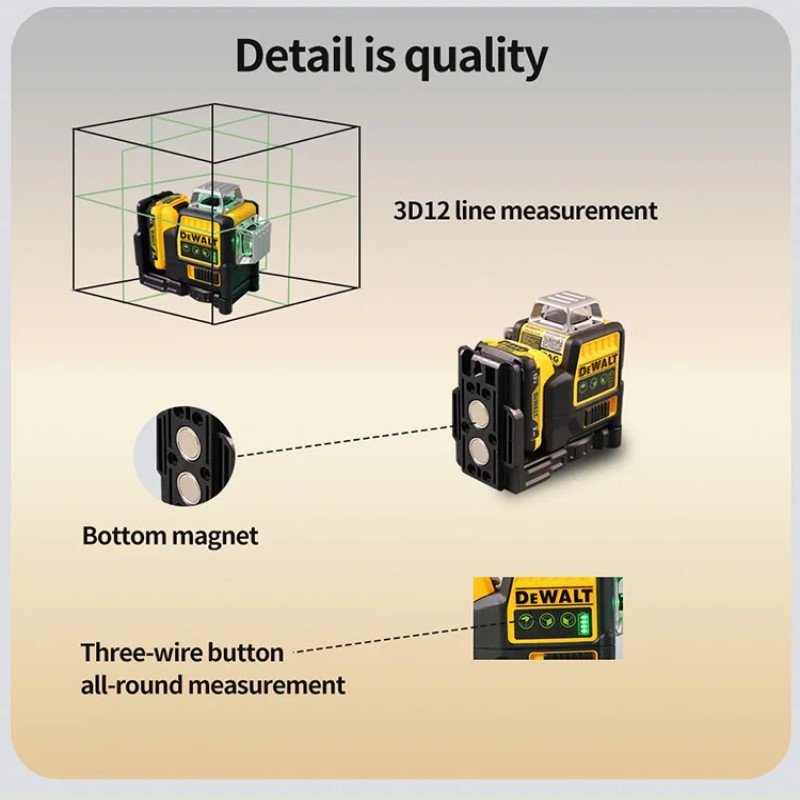 Nivel Láser Dewalt DW089LG 202 - Laser Level Rotary reseña y precio