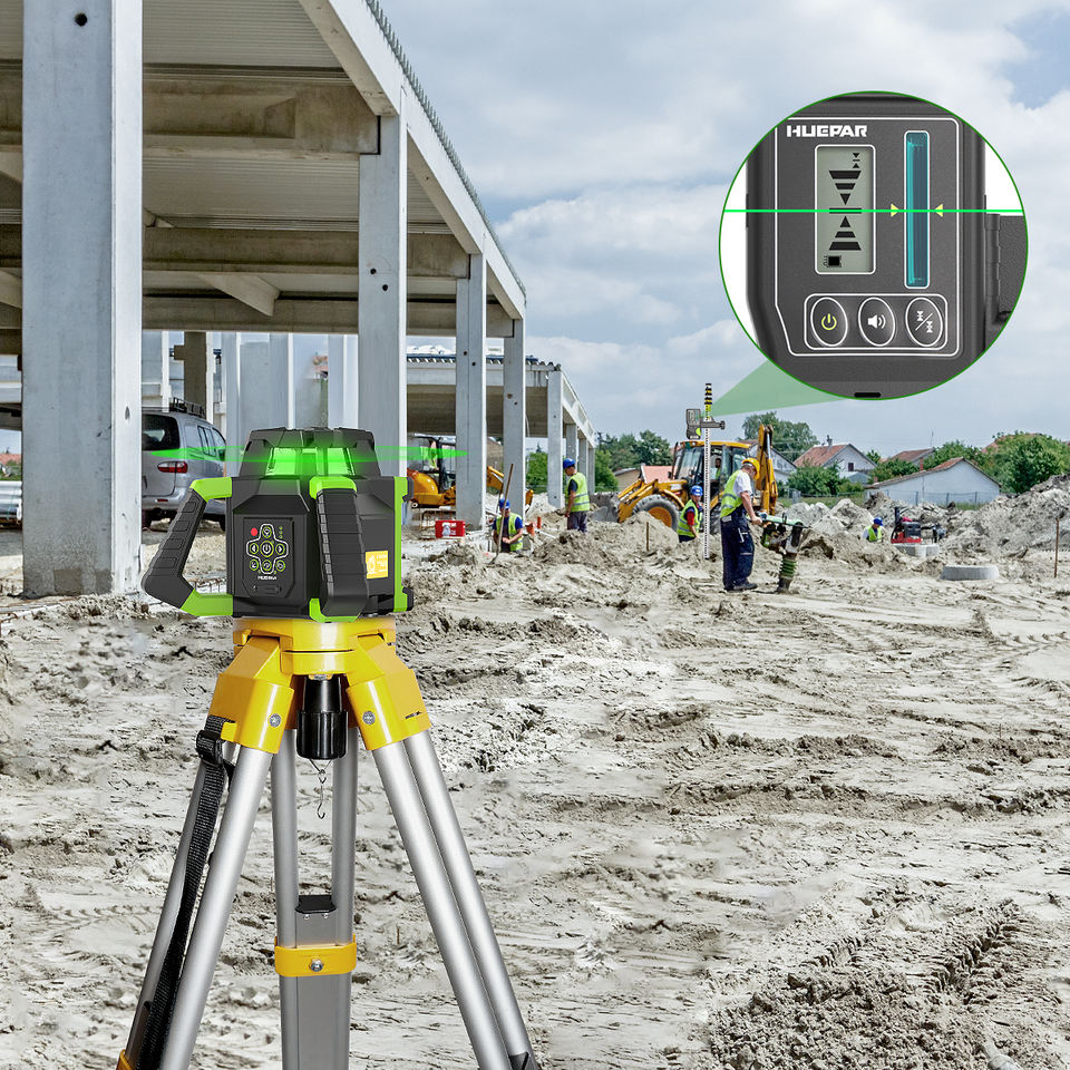 Huepar-Nivel láser RL300HVG, h - Laser Level Rotary reseña y precio
