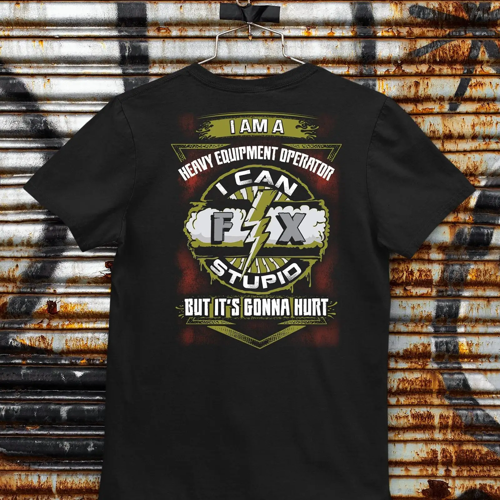Camiseta Casual con Slogan Div - Heavy Equipment Operator reseña y precio
