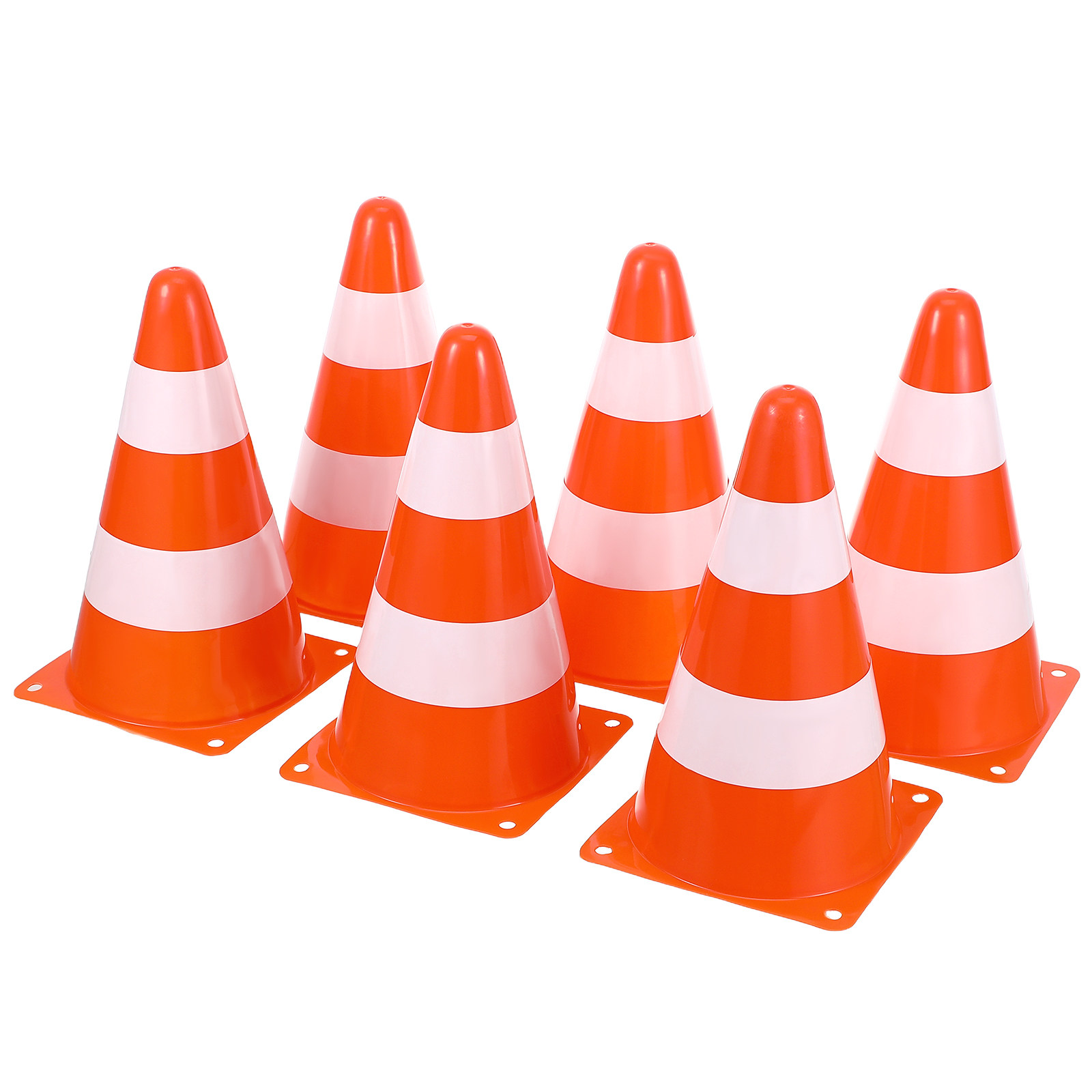 Conos de tráfico de 6 piezas,  - Road Traffic Cone reseña y precio