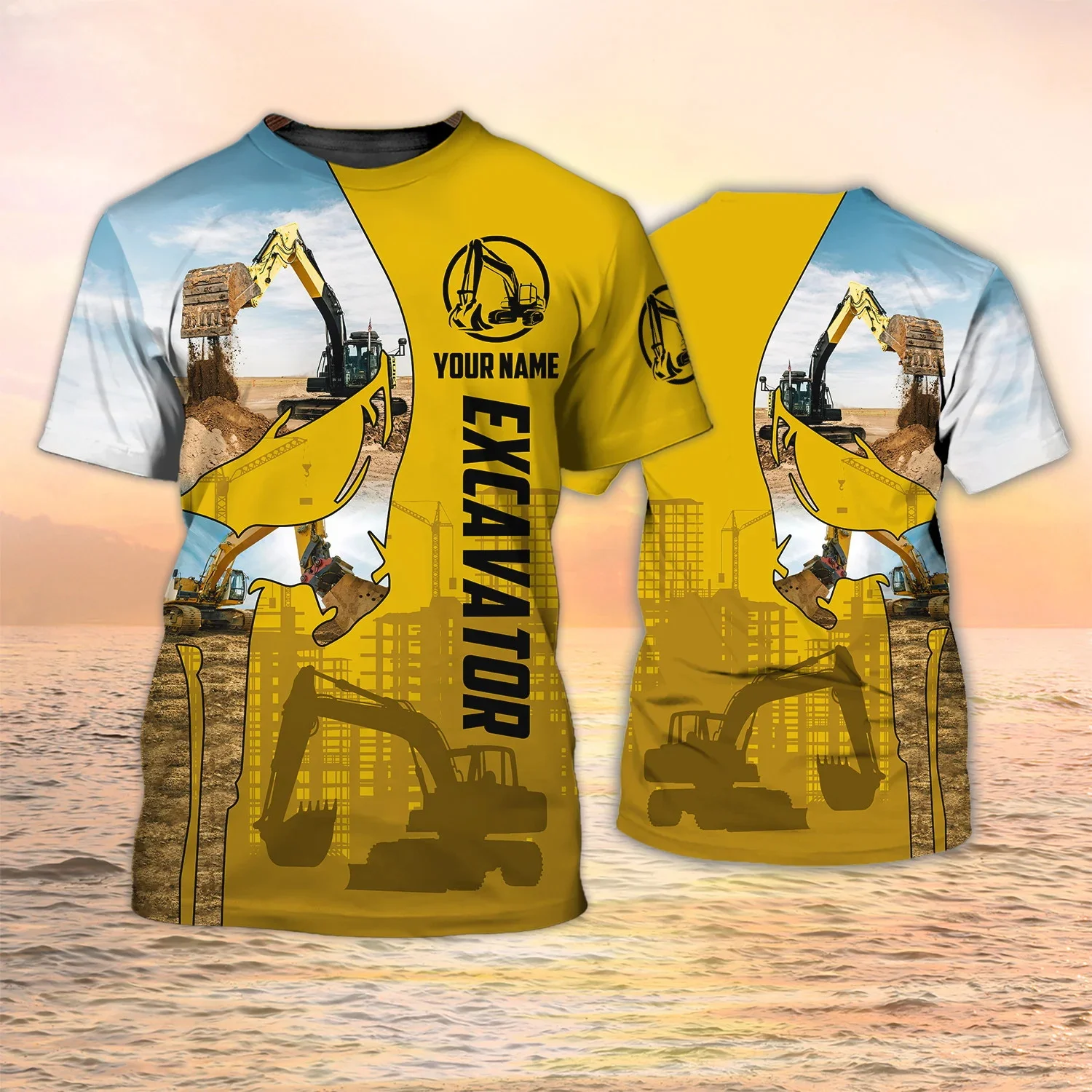 Camiseta de moda de verano par - Heavy Equipment Names reseña y precio