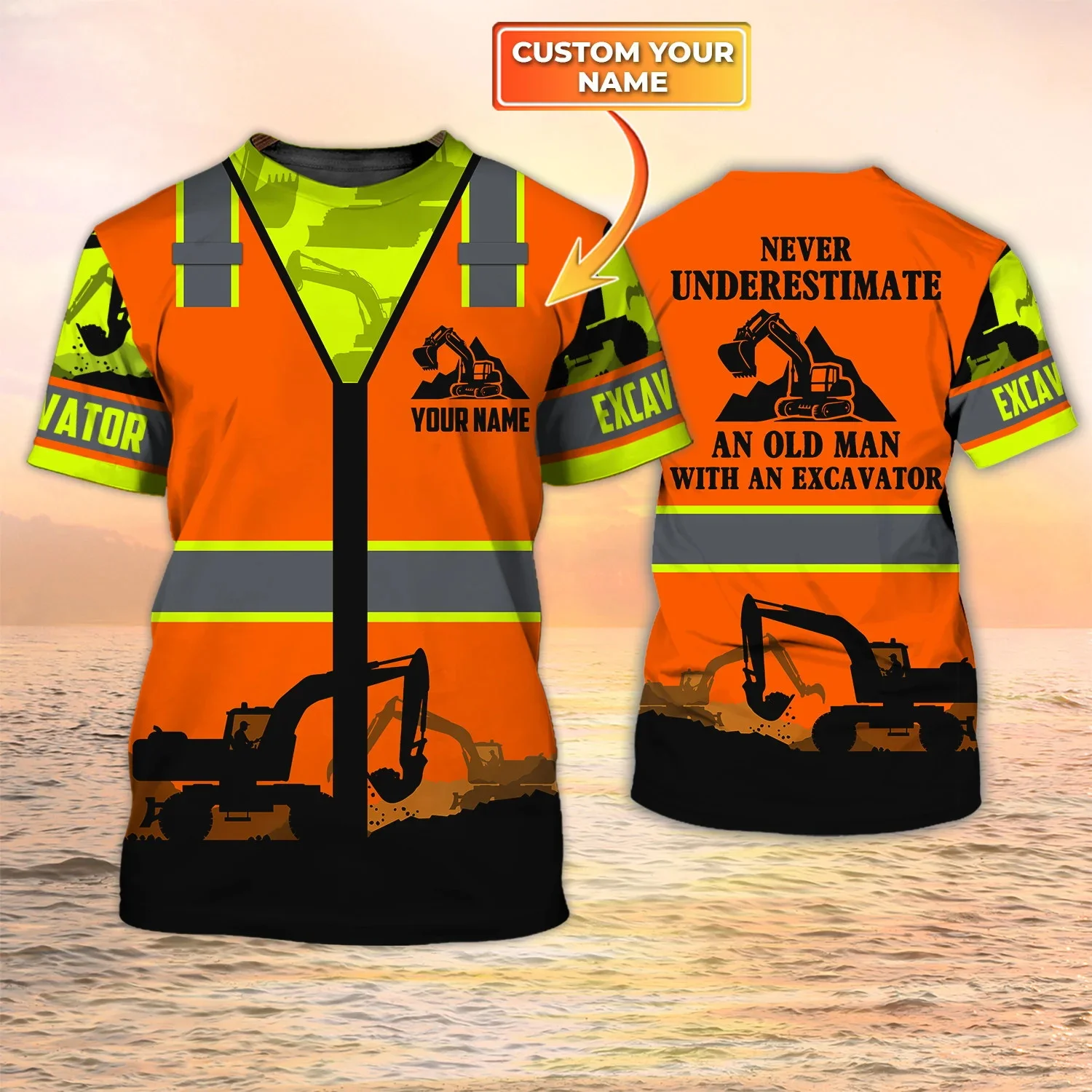 Camiseta de moda de verano par - Heavy Equipment Names reseña y precio